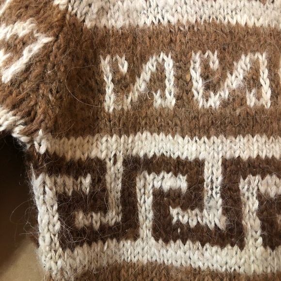Handmade Bolivian Alpaca Wool Sweater Traditional Andean Folk Knit Pullover - Picture 7 of 12